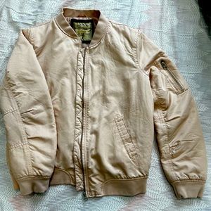 Beige Bomber jacket, size M